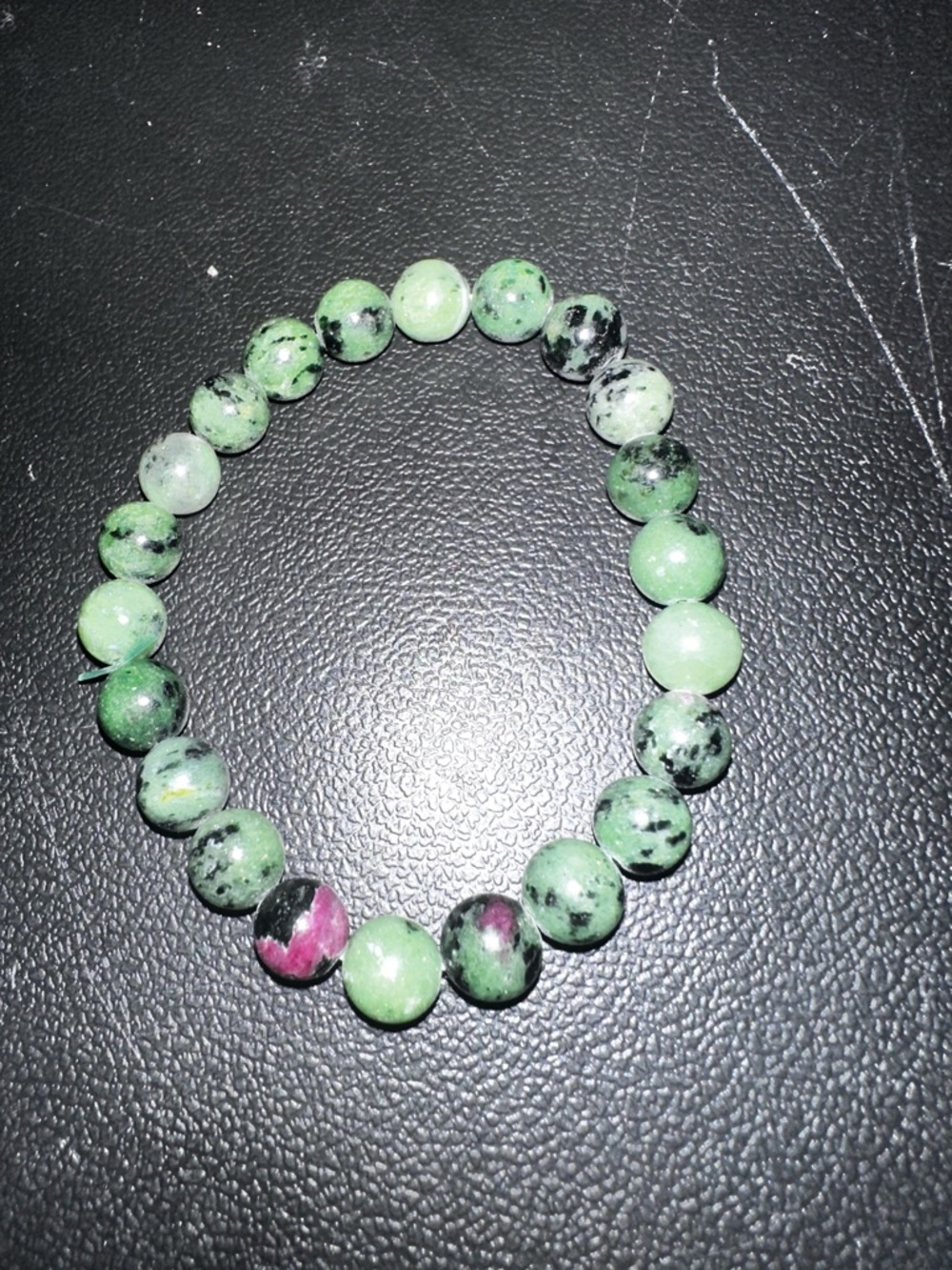 Ruby & Zoisite Beaded Stretch Bracelet - Women Jewelry